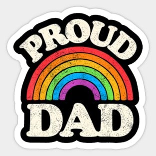 LGBTQ Proud Dad Gay Pride LGBT Ally Father's Day Sticker